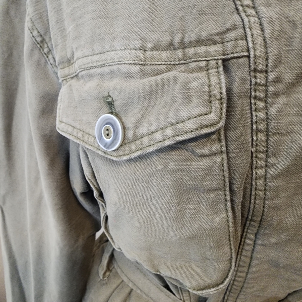 Free People Olive Green Cargo Jacket - Picture 5 of 11